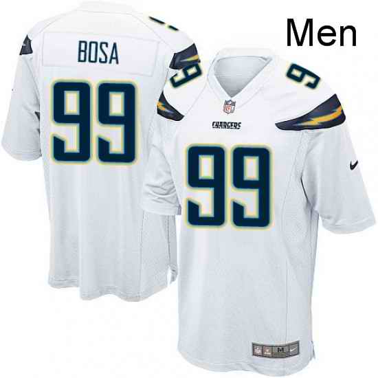 Men Nike Los Angeles Chargers 99 Joey Bosa Game White NFL Jersey